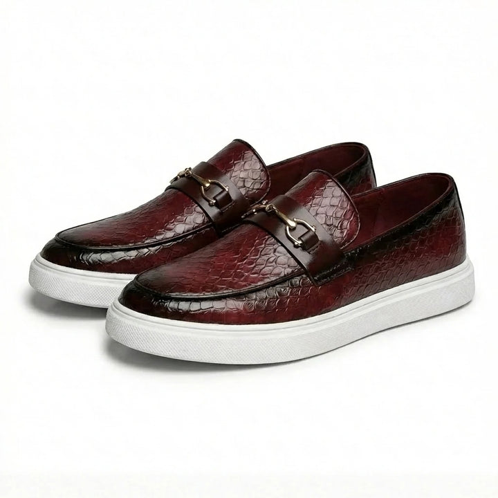 Obsidian Men's Textured Slip On Loafers | Flats