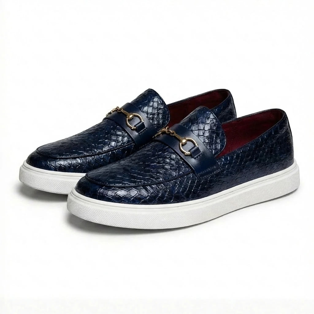 Obsidian Men's Textured Slip On Loafers | Flats