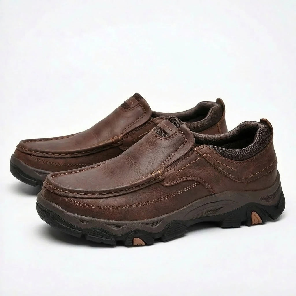 Virello Men's Moc Toe Slip On Shoes | Work