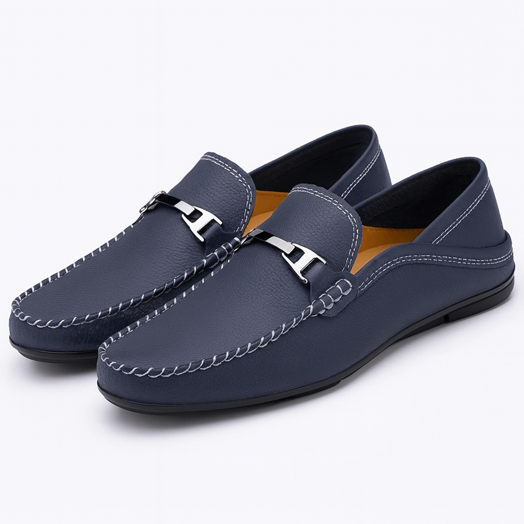 Alviero Genuine Leather Loafers