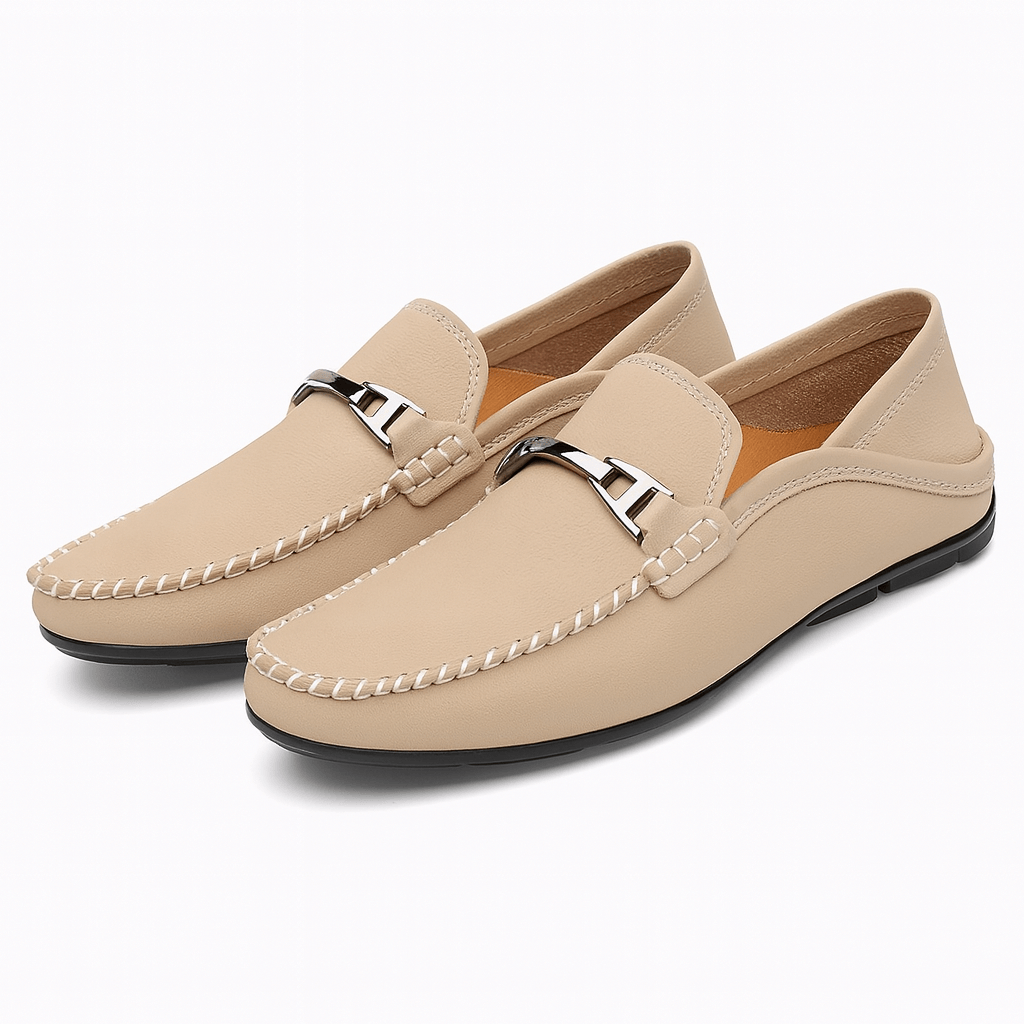 Alviero Genuine Leather Loafers