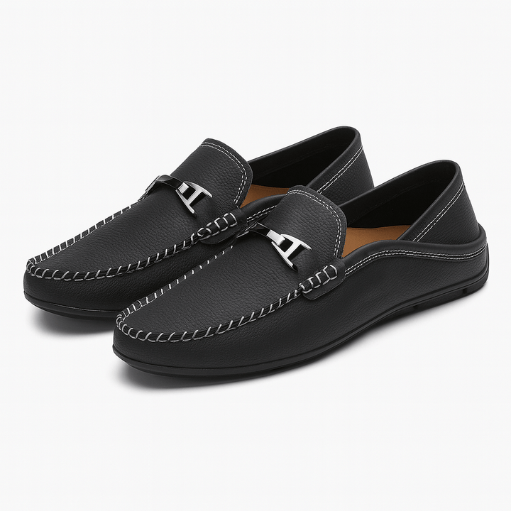 Alviero Genuine Leather Loafers