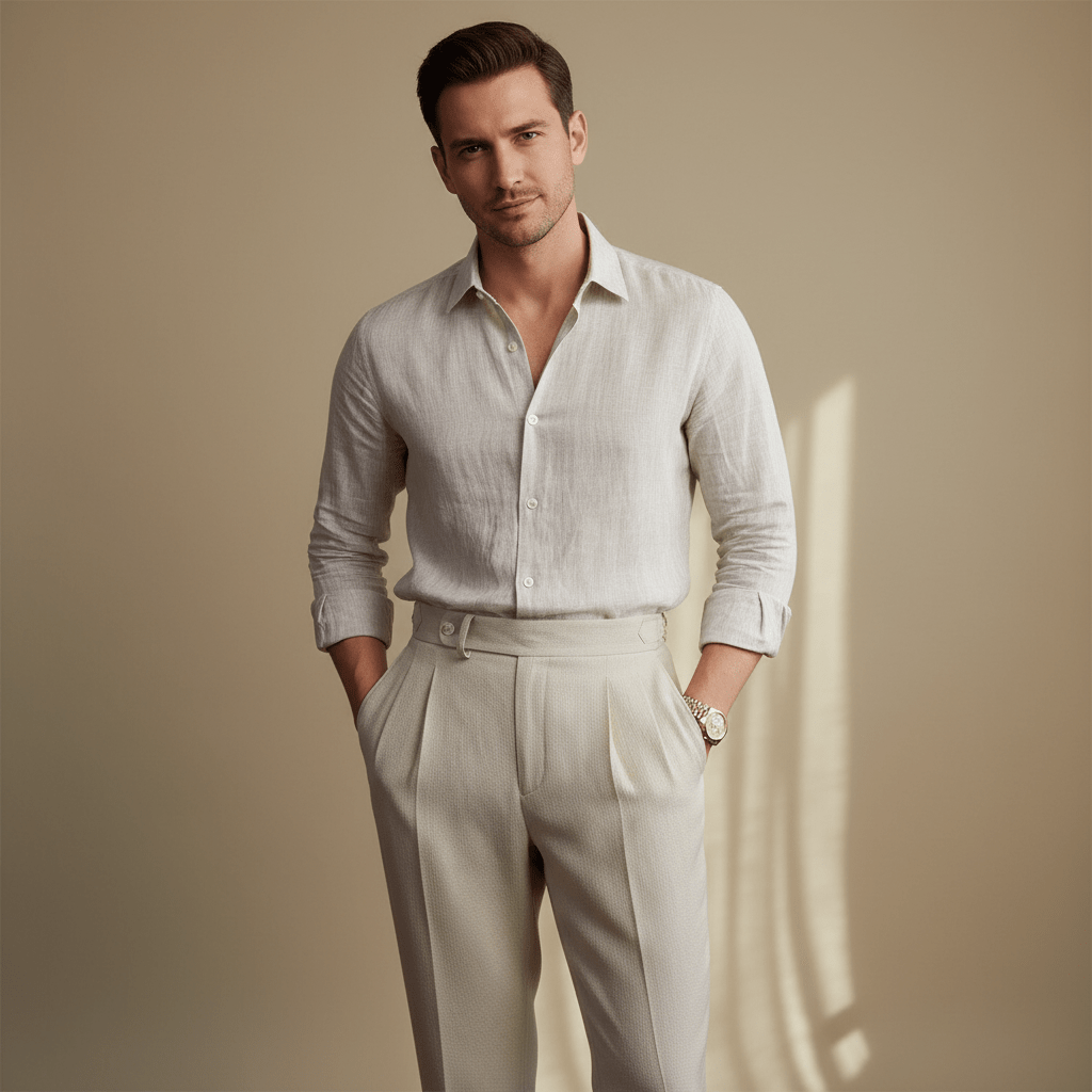 Arclen High Waist Trouser Pants