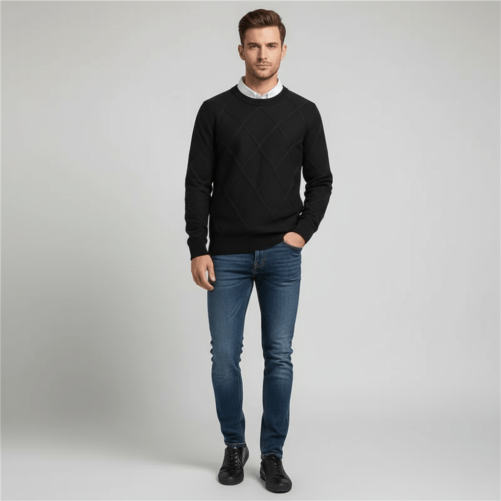 Ardenleigh Men's Long Sleeve Crew Neck Sweater | Fall & Winter