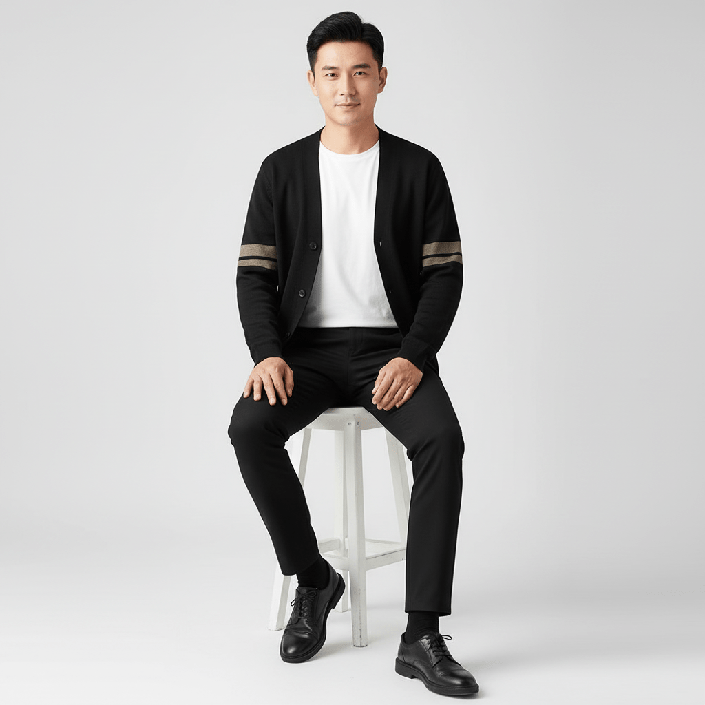 Armond Dualstripe Cardigan