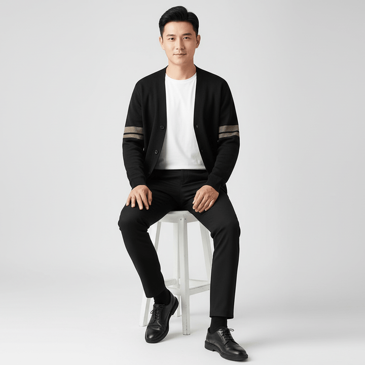 Armond Dualstripe Cardigan