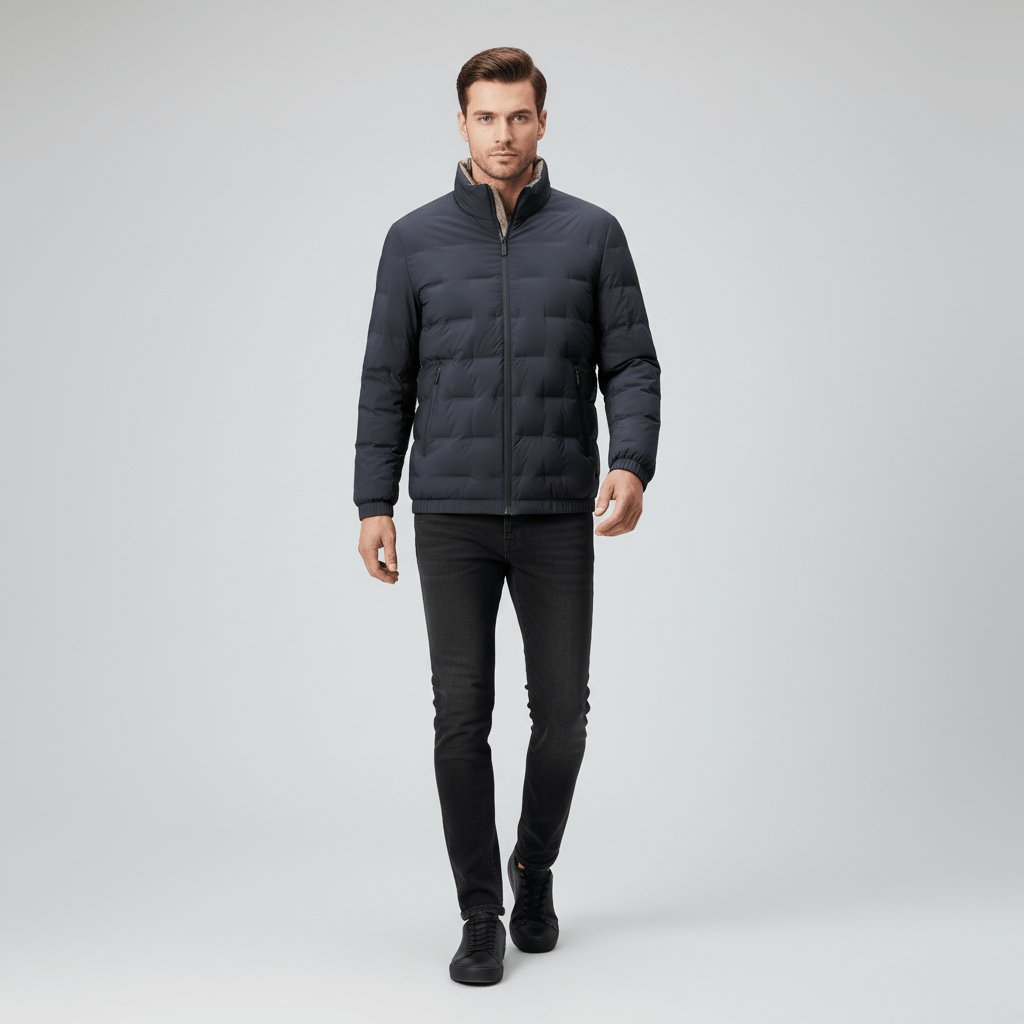 Ashmark Men's Lightweight Winter Down Jacket | Windproof