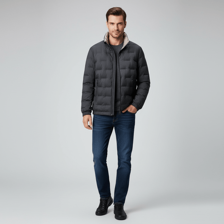 Ashmark Men's Lightweight Winter Down Jacket | Windproof