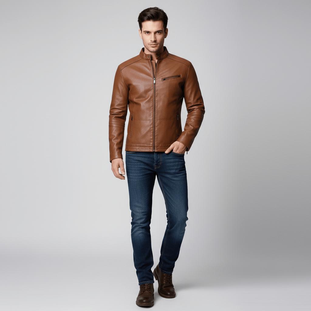 Aurelian Moto Leather Jacket