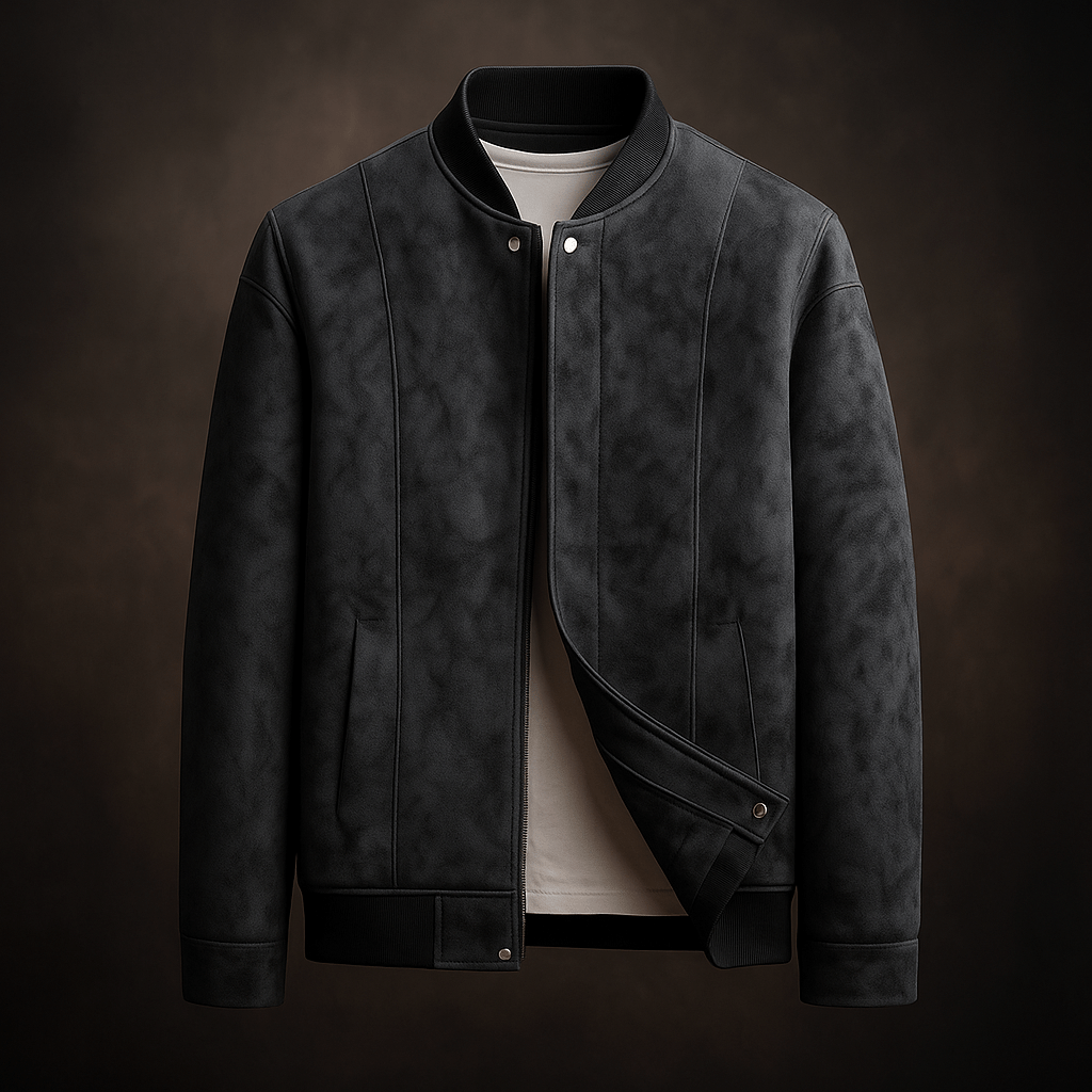 Bravik Urban Suede Bomber Jacket