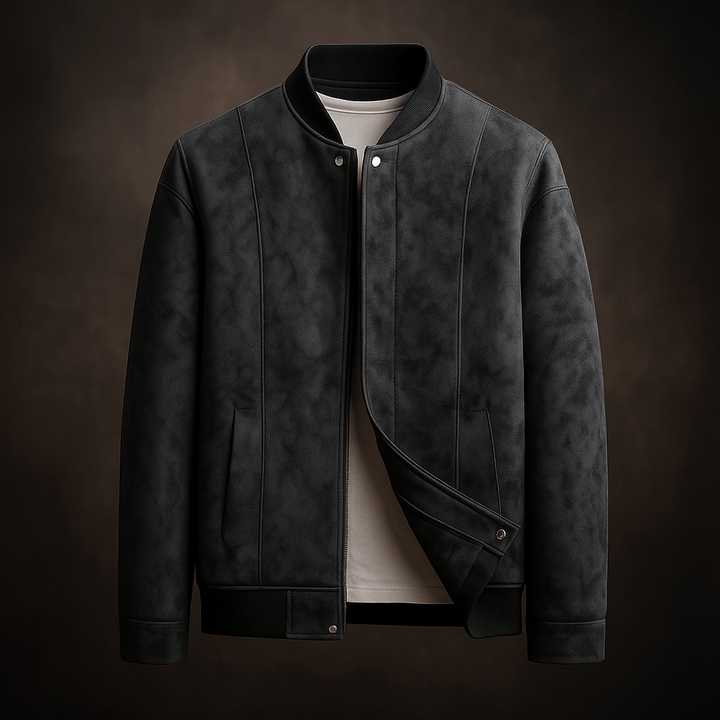 Bravik Urban Suede Bomber Jacket