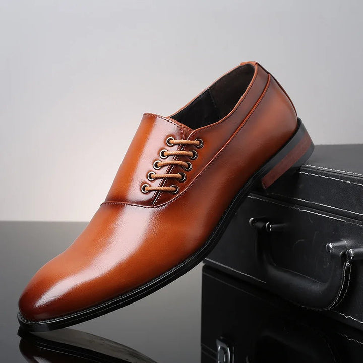 Cadell Executive Side Lace Men's Leather Oxford Shoes