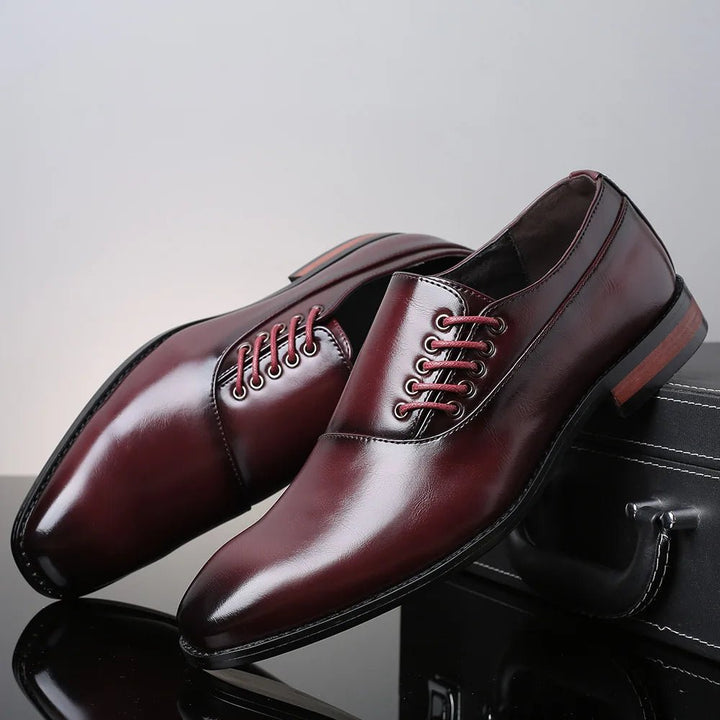 Cadell Executive Side Lace Men's Leather Oxford Shoes