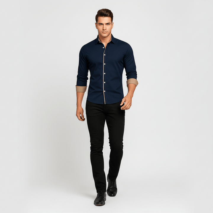 Corven Men’s Smart Casual Button Up Shirt