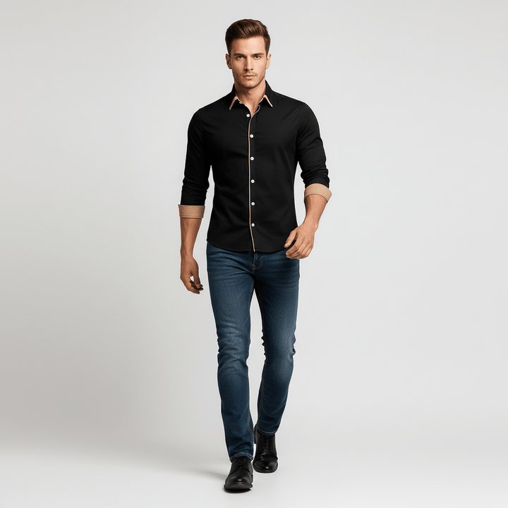 Corven Men’s Smart Casual Button Up Shirt