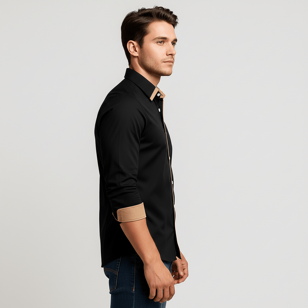 Corven Men’s Smart Casual Button Up Shirt