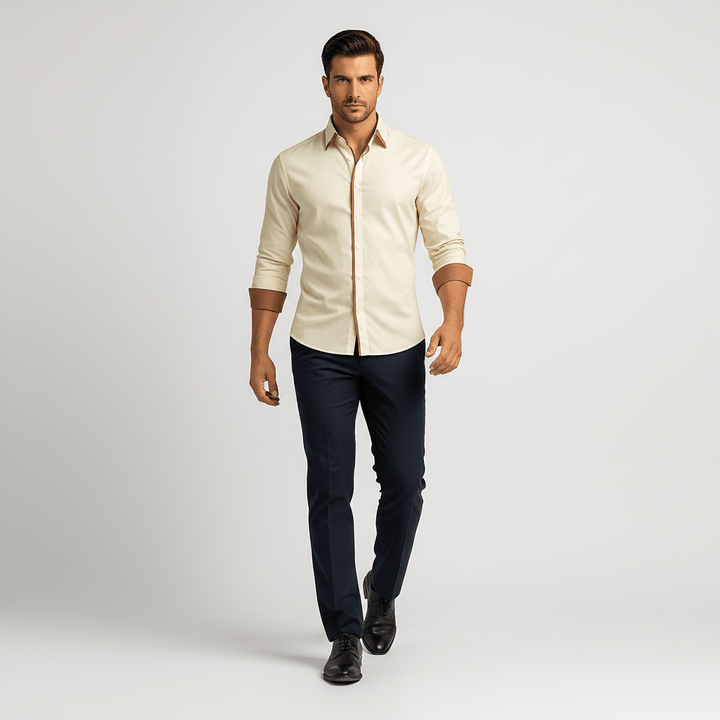 Corven Men’s Smart Casual Button Up Shirt