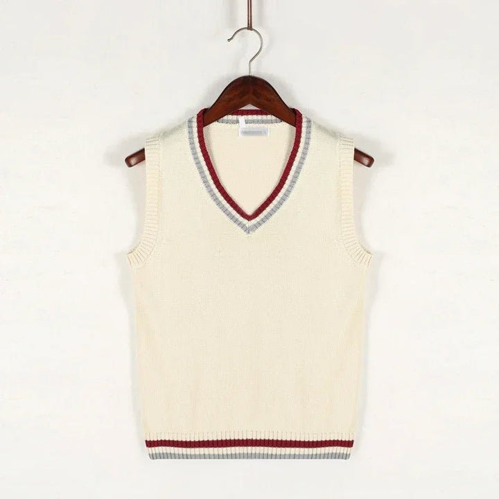Crofton V-neck Cable Knit Sweater Vest