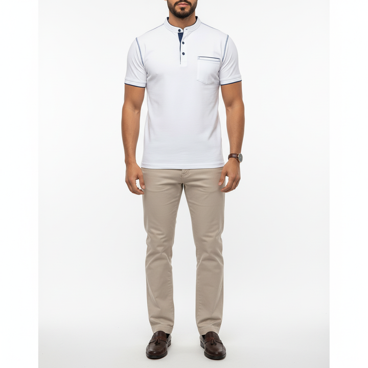 Corvane Men's Short Sleeve Henley Shirt | Casual