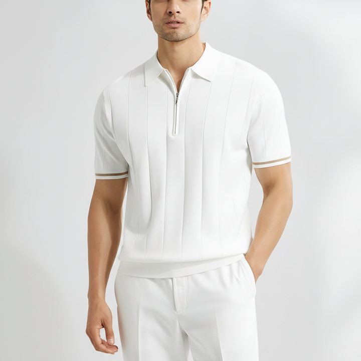 Cavero Men's Zip Up Polo Shirt | Work
