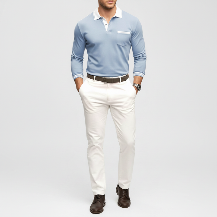 Montaire Men's Long Sleeve Polo | Refined