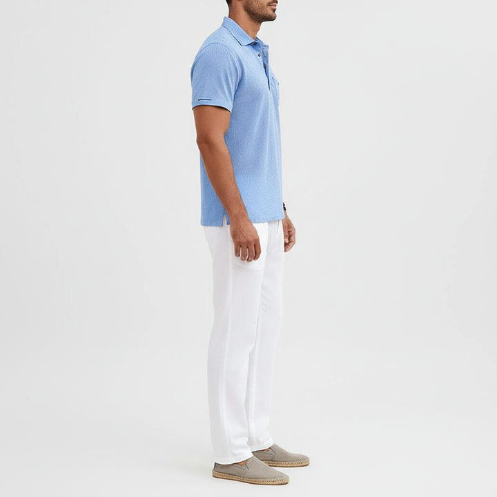 Lioren Men's Lightweight Breathable Polo Shirt | Casual