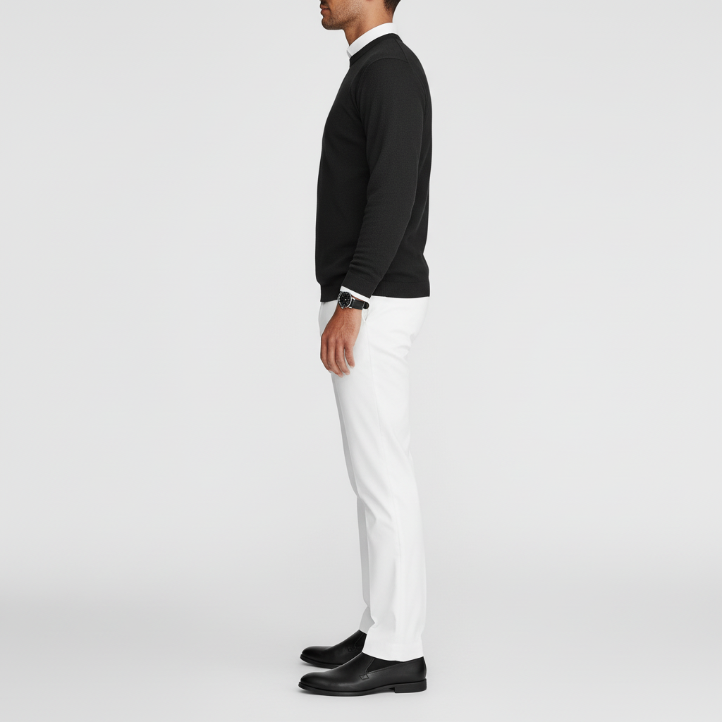 Noctaire Men’s Casual Crew Neck Sweater | Knit