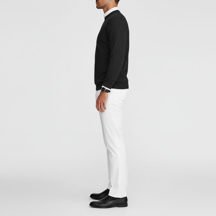 Noctaire Men’s Casual Crew Neck Sweater | Knit