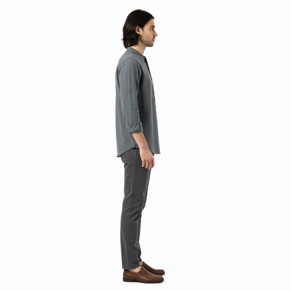 Ardenel Men's Cotton Long Sleeve Henley Shirt | Spring & Summer