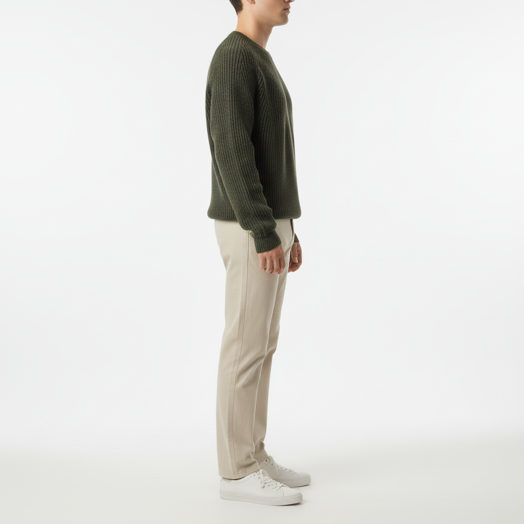 Montivale Men's Long Sleeve Waffle Knit Sweater | Spring