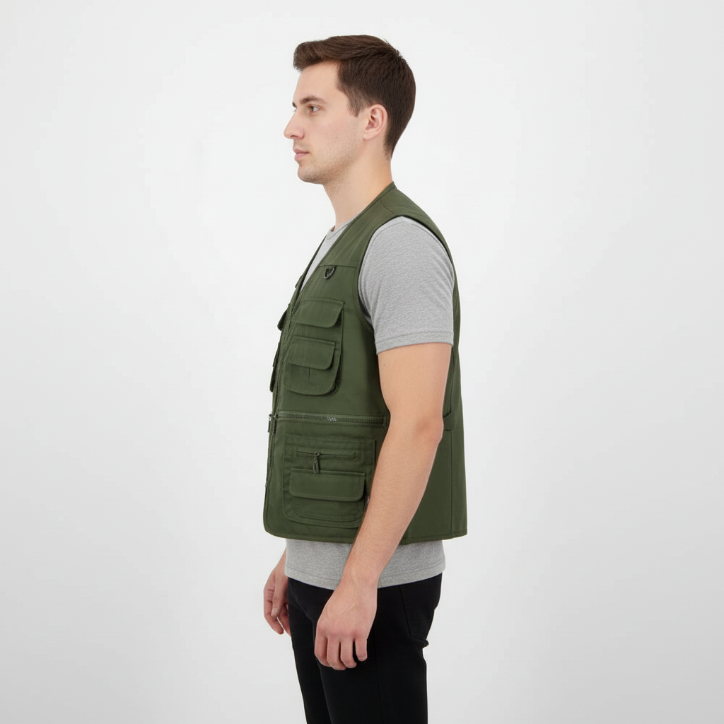 Nordaire Men's Multi Pocket Utility Vest | Hiking & Fishing