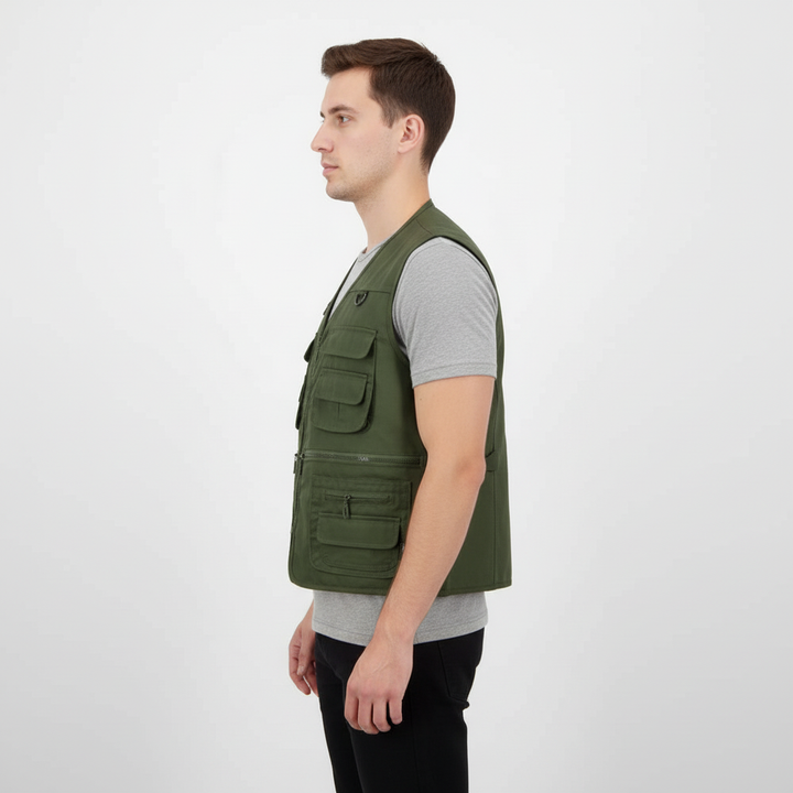 Nordaire Men's Multi Pocket Utility Vest | Hiking & Fishing