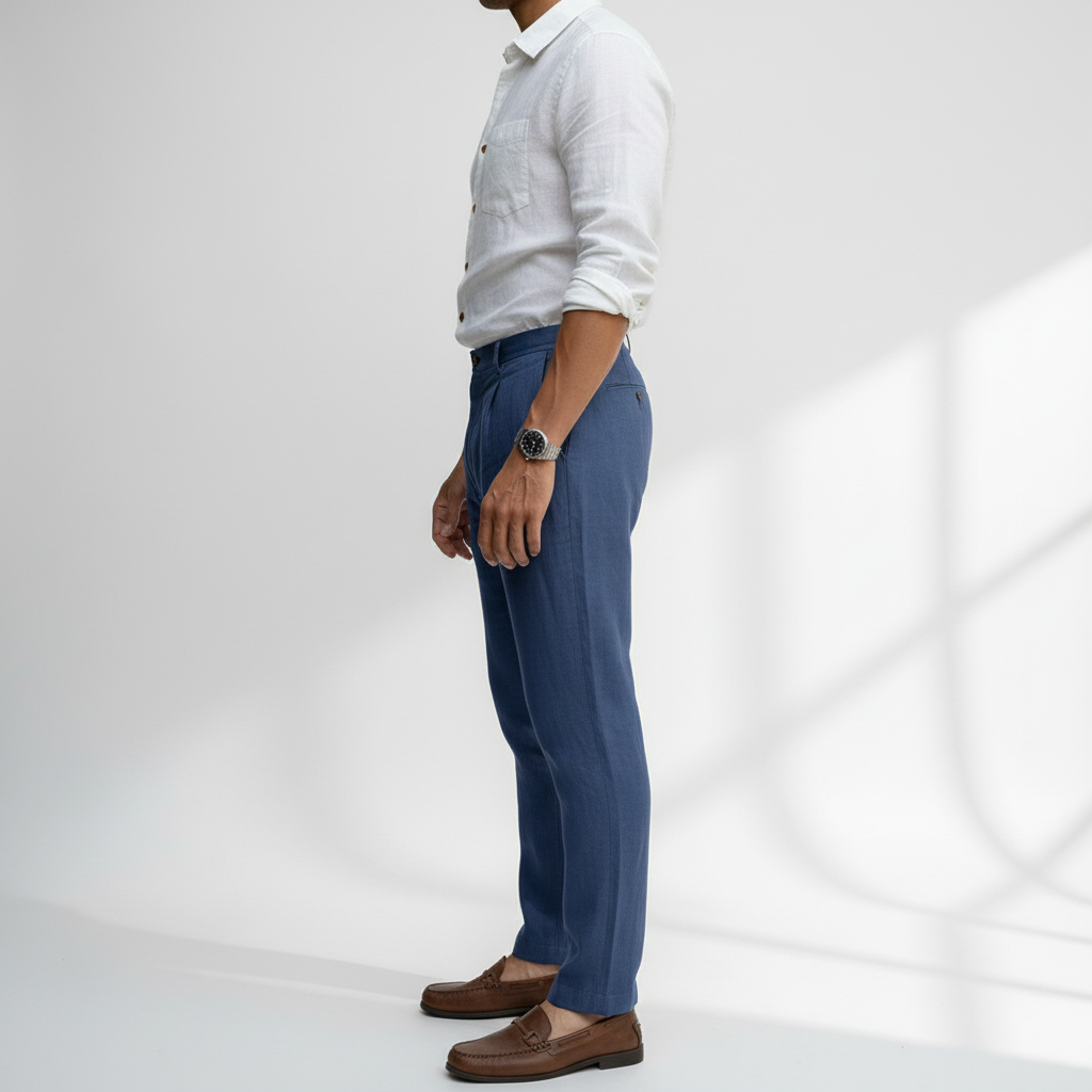 Valcreston Men's Linen Casual Dress Pants | Work