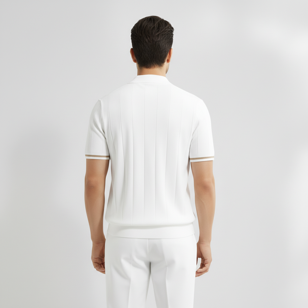 Cavero Men's Zip Up Polo Shirt | Work