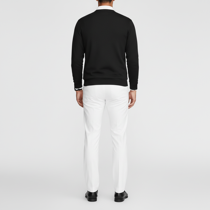 Noctaire Men’s Casual Crew Neck Sweater | Knit