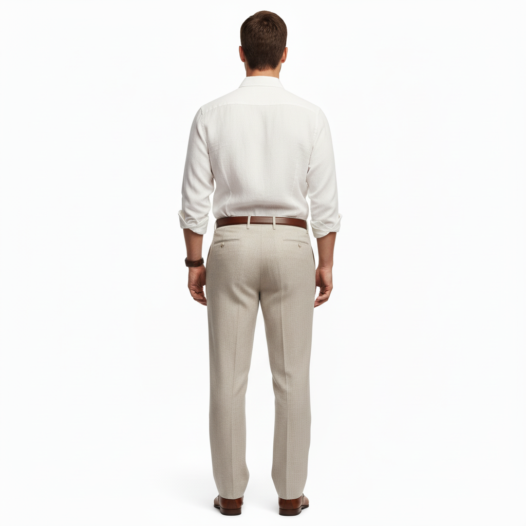 Averin Men's Pleated Linen Trouser Pants | Breatheable