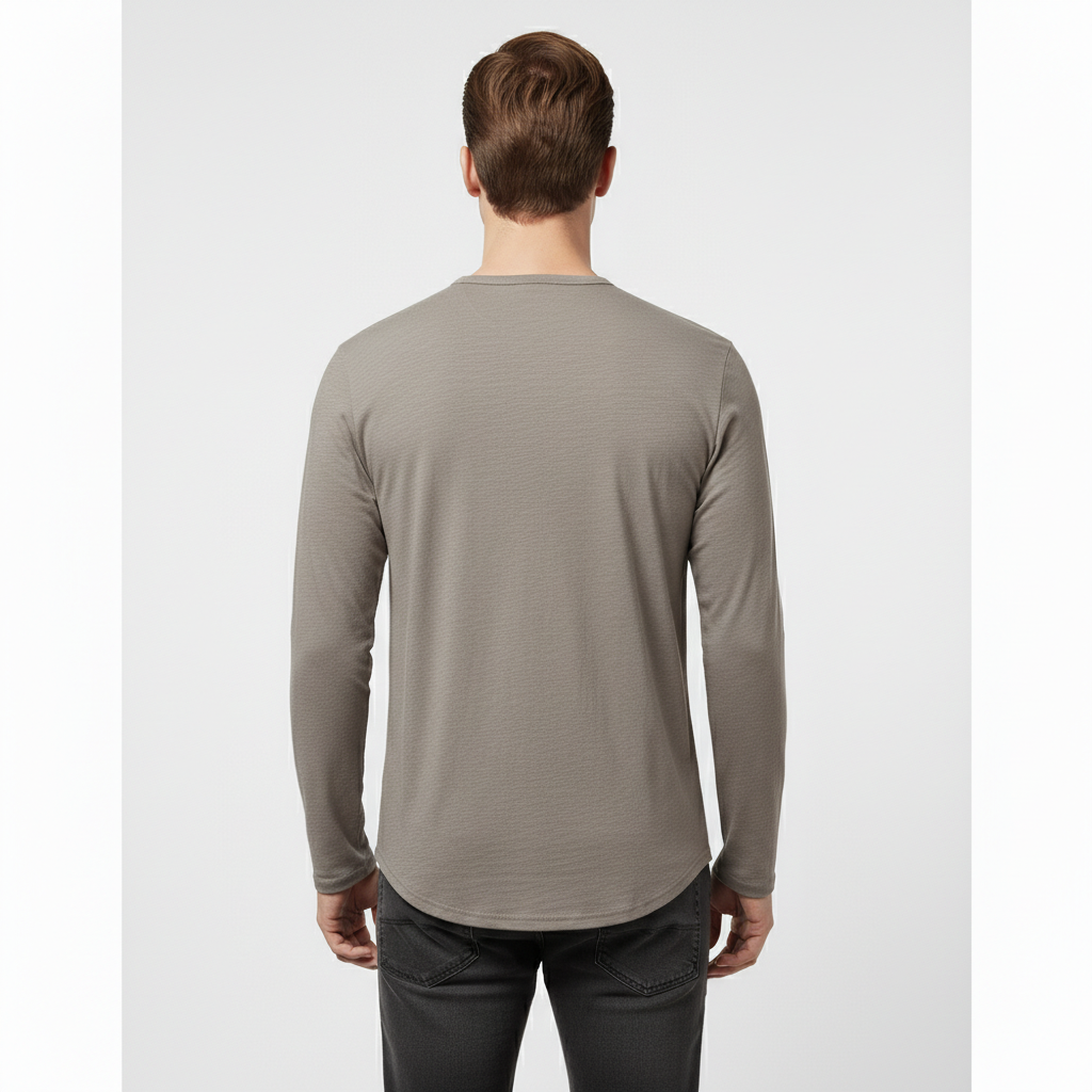 Soren Men's Long Sleeve Henley Shirt | Lightweight