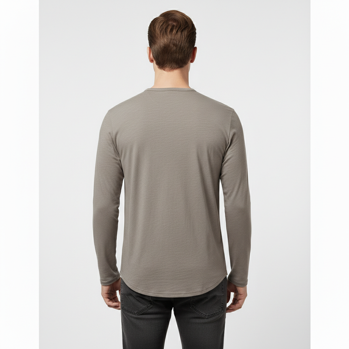 Soren Men's Long Sleeve Henley Shirt | Lightweight