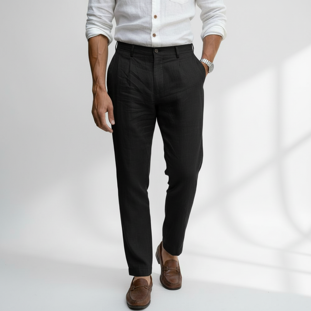 Valcreston Men's Linen Casual Dress Pants | Work