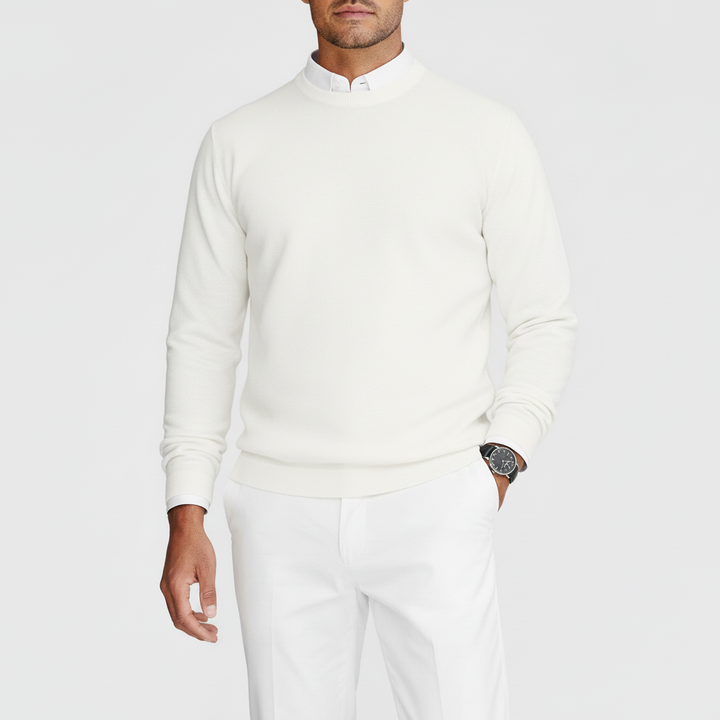 Noctaire Men’s Casual Crew Neck Sweater | Knit