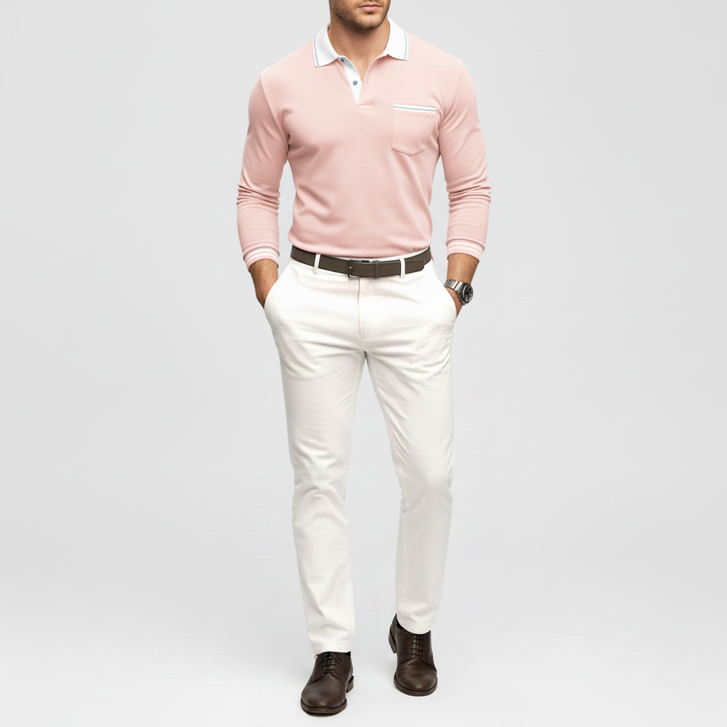 Montaire Men's Long Sleeve Polo | Refined