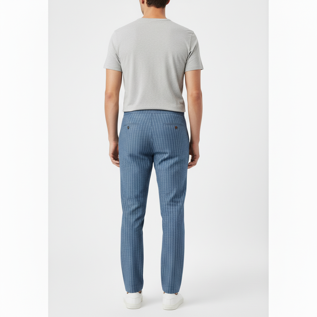 Elmont Men's Lighweight Pinstripe Trousers | Work