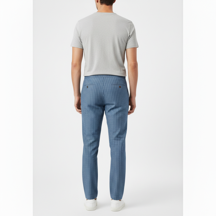 Elmont Men's Lighweight Pinstripe Trousers | Work
