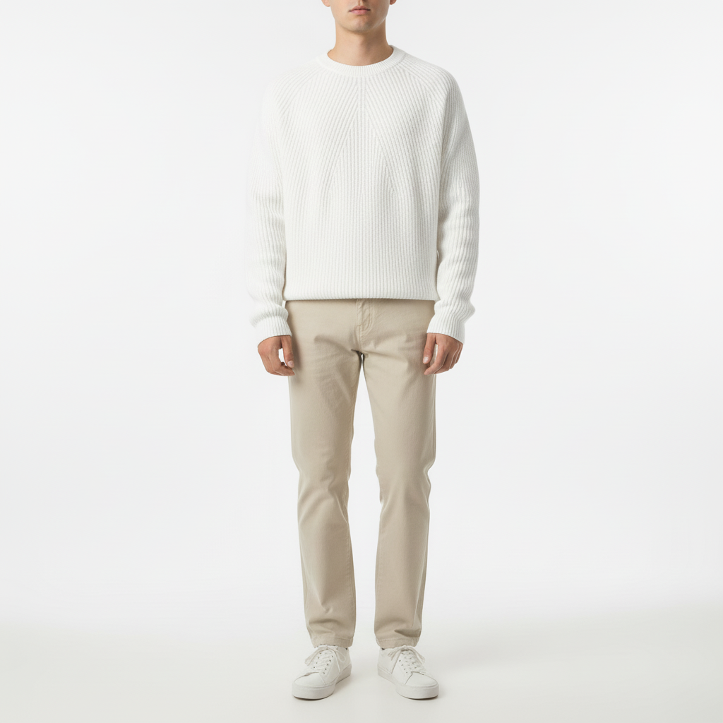 Montivale Men's Long Sleeve Waffle Knit Sweater | Spring