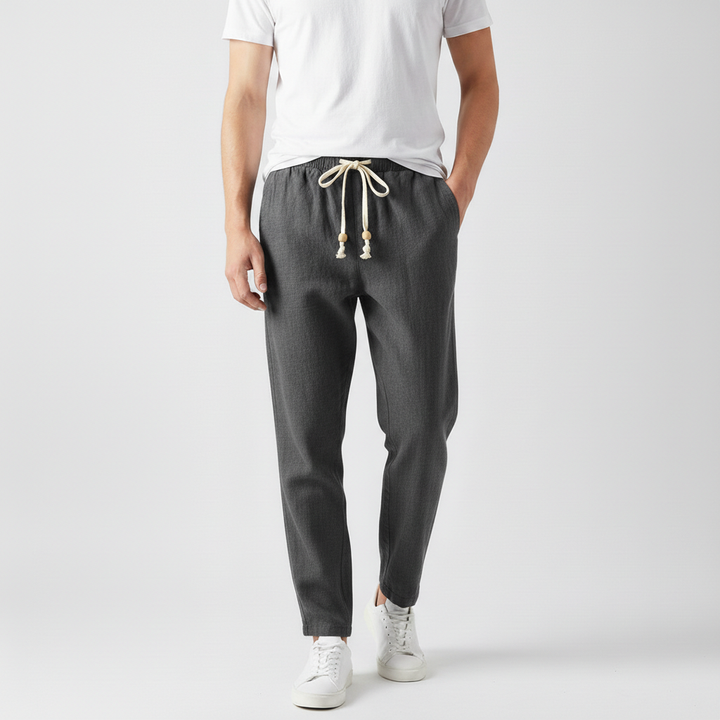 Astrell Men's Comfortable Linen Drawstring Pants | Breathable