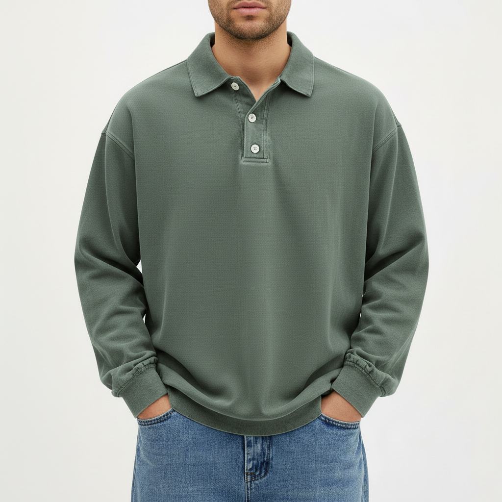 Montclair Men’s Long Sleeve Polo Shirt | Casual