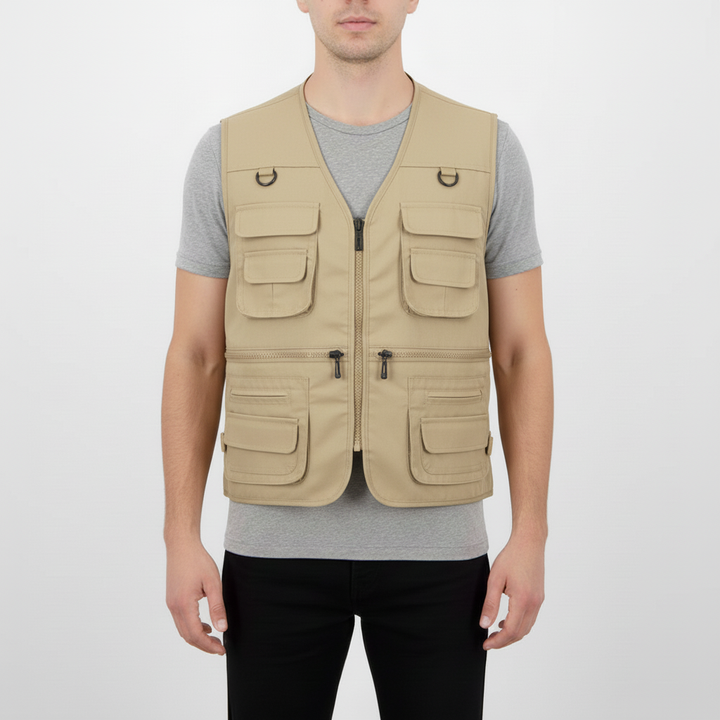 Nordaire Men's Multi Pocket Utility Vest | Hiking & Fishing