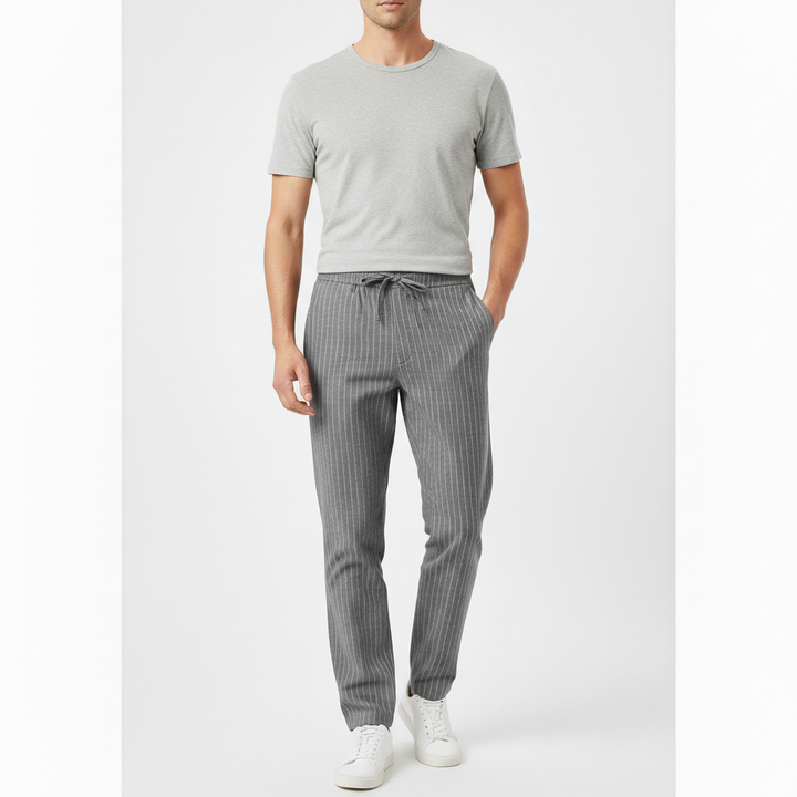 Elmont Men's Lighweight Pinstripe Trousers | Work