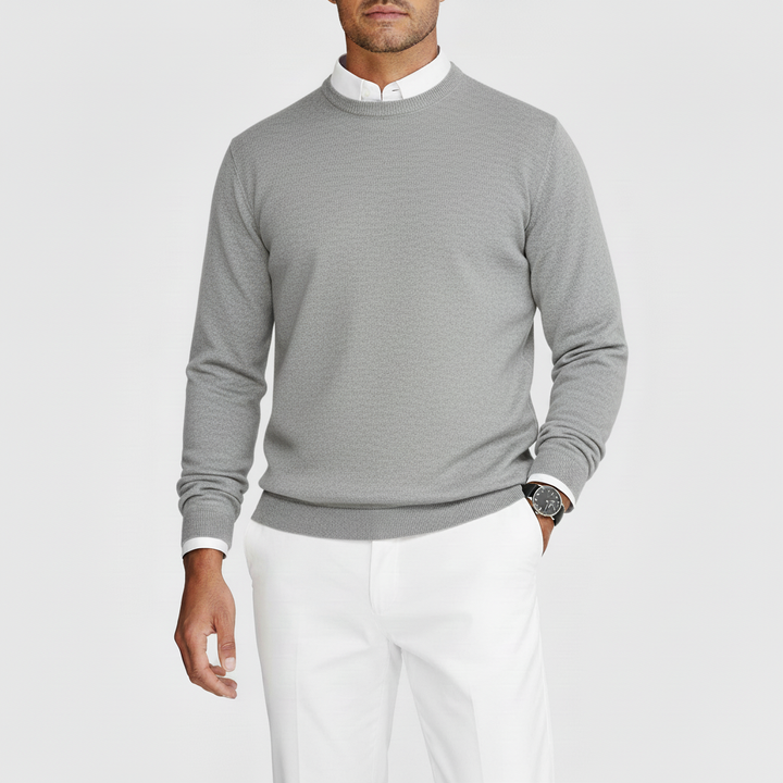 Noctaire Men’s Casual Crew Neck Sweater | Knit