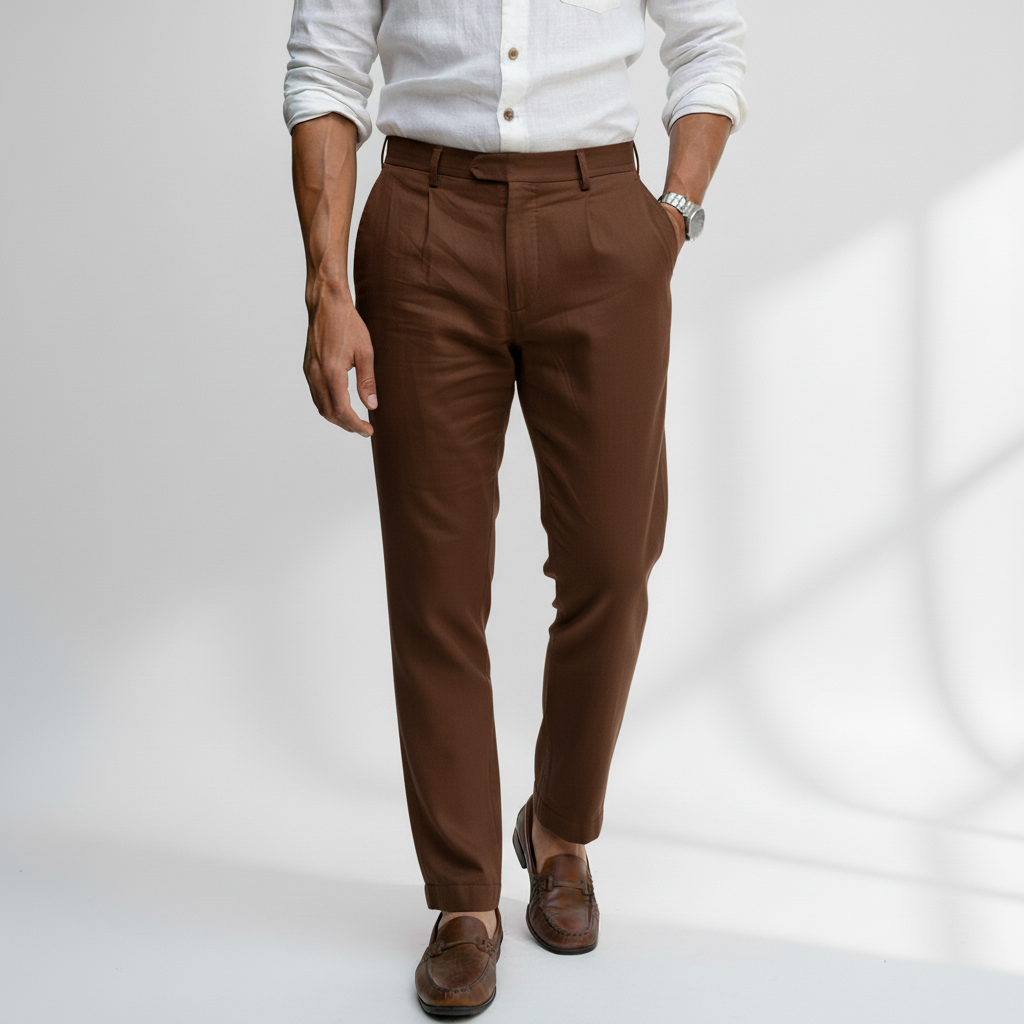Valcreston Men's Linen Casual Dress Pants | Work